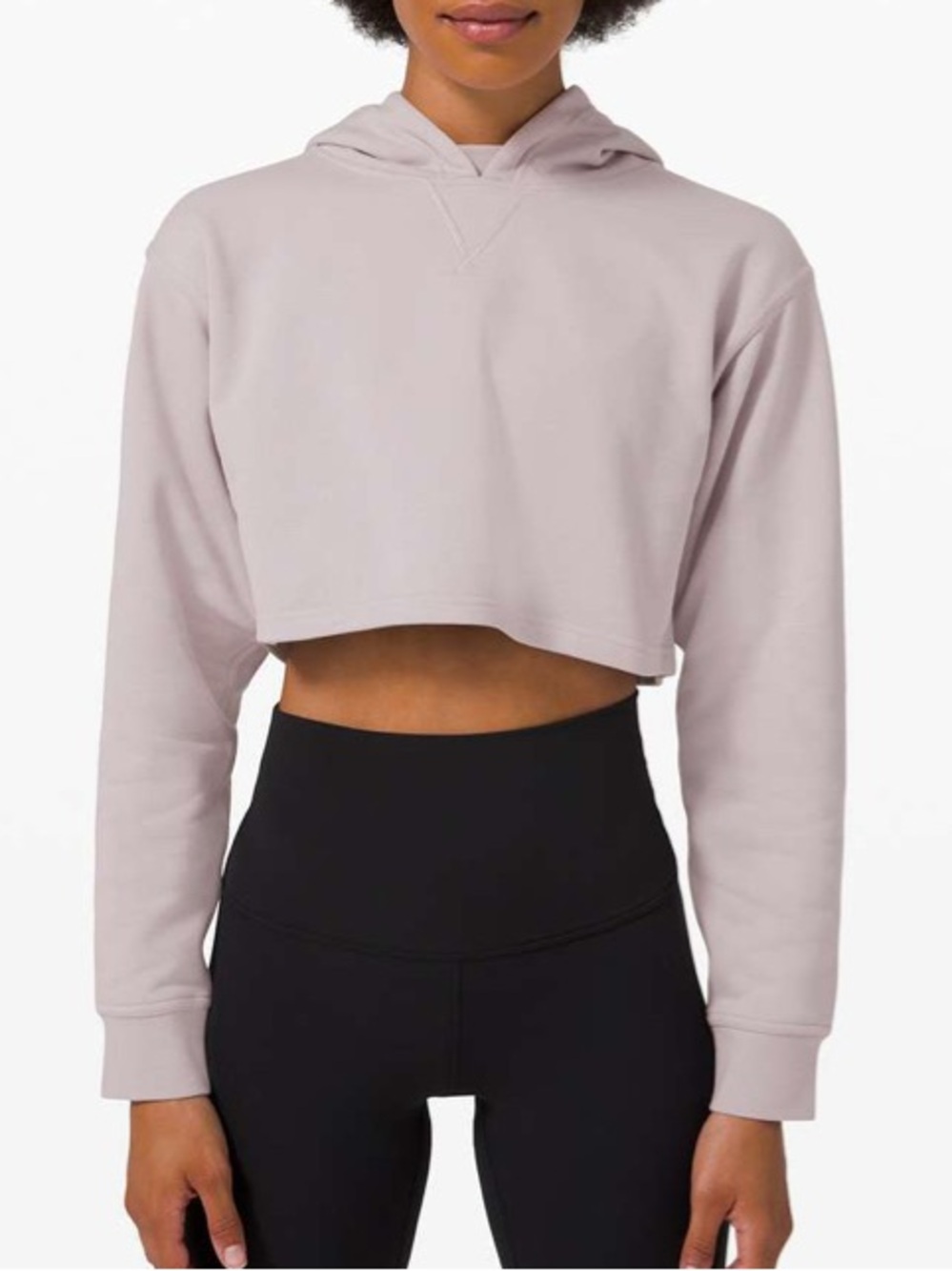 Lululemon All Yours Cropped Hoodie in Iced Iris - size 6